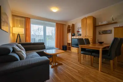 Küche/Küchenzeile in der Unterkunft Hus Willem Wohnung II 12