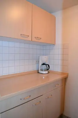 Küche/Küchenzeile in der Unterkunft Hus Willem Wohnung II 23