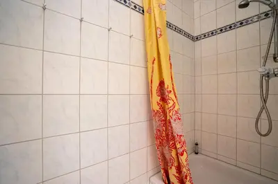 Ein Badezimmer in der Unterkunft Hus Willem Wohnung II 15
