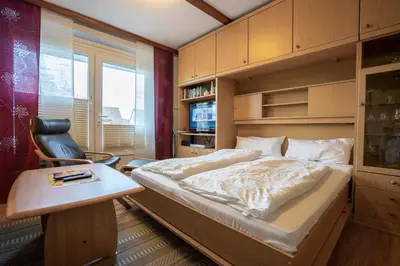 Ein Bett oder Betten in einem Zimmer der Unterkunft Hus Willem Wohnung I 12