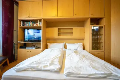 Ein Bett oder Betten in einem Zimmer der Unterkunft Hus Willem Wohnung I 12