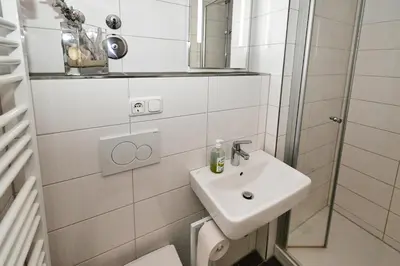 Ein Badezimmer in der Unterkunft Nordseemomente