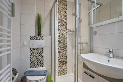 Ein Badezimmer in der Unterkunft Seemeile 2 18 Seestern
