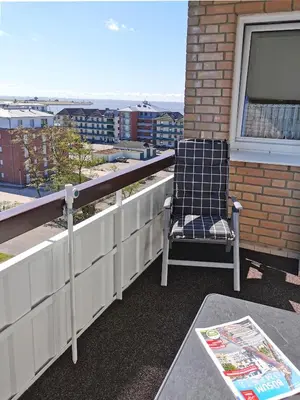 Ein Balkon oder eine Terrasse in der Unterkunft Seewind