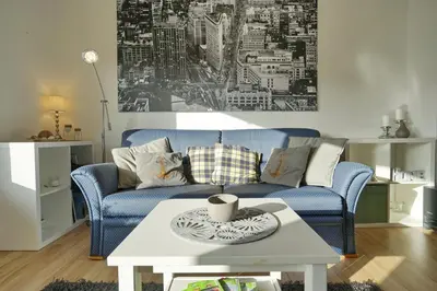 Ein Sitzbereich in der Unterkunft Petersen