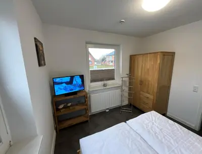 TV/Unterhaltungsangebot in der Unterkunft Haus zwischen den Deichen Wohnung 1