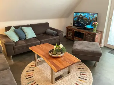 TV/Unterhaltungsangebot in der Unterkunft Haus zwischen den Deichen Wohnung 2