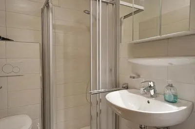 Ein Badezimmer in der Unterkunft Schloss am Meer Wohnung 31