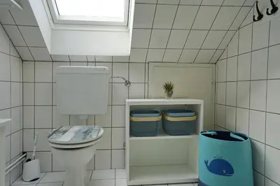 Ein Badezimmer in der Unterkunft Möwennest