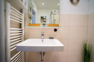 Ein Badezimmer in der Unterkunft Südgatt