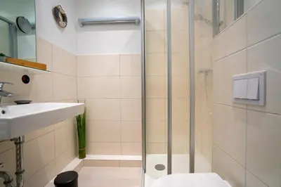 Ein Badezimmer in der Unterkunft Südgatt