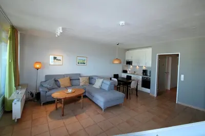 Ein Sitzbereich in der Unterkunft Panorama Whg 110, 8 OG