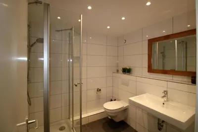 Ein Badezimmer in der Unterkunft Panorama Whg 77, 5 OG