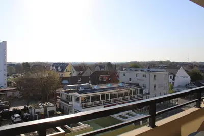 Ein allgemeiner Blick auf Cuxhaven oder ein Stadtblick von der Ferienwohnung aus