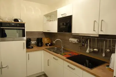 Küche/Küchenzeile in der Unterkunft Panorama Whg 47, 3 OG
