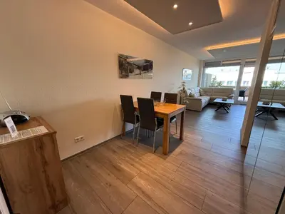 Ein Sitzbereich in der Unterkunft Panorama Whg 47, 3 OG