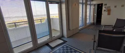 Ein Sitzbereich in der Unterkunft Panorama Whg 62, 4 OG