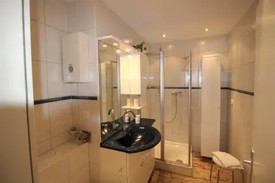 Ein Badezimmer in der Unterkunft Panorama Whg 62, 4 OG