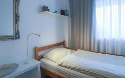 Ein Bett oder Betten in einem Zimmer der Unterkunft Panorama Whg 42, 2 OG