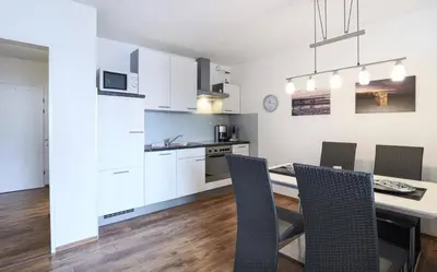 Küche/Küchenzeile in der Unterkunft Panorama Whg 42, 2 OG