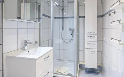 Ein Badezimmer in der Unterkunft Panorama Whg 42, 2 OG