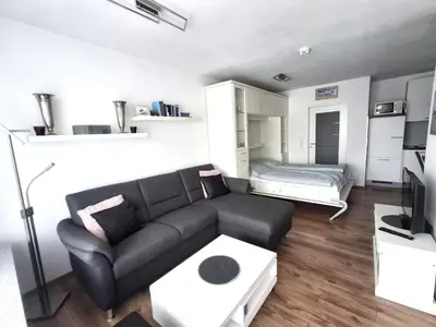 Ein Bett oder Betten in einem Zimmer der Unterkunft Panorama Whg 42, 2 OG