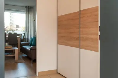 Ein Bett oder Betten in einem Zimmer der Unterkunft Haus Hanseatic, Wohnung 112