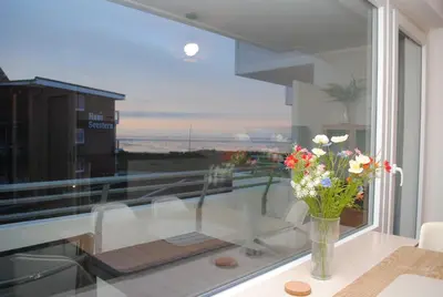Ein Balkon oder eine Terrasse in der Unterkunft Haus Hanseatic, Wohnung 201