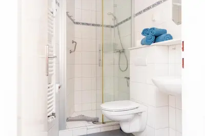 Ein Badezimmer in der Unterkunft Haus Hanseatic, Wohnung 309