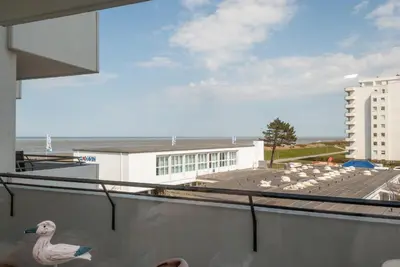Ein Balkon oder eine Terrasse in der Unterkunft Haus Hanseatic, Wohnung 311