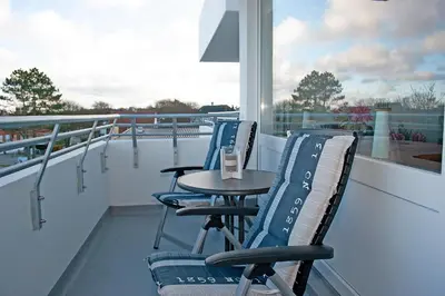 Ein Balkon oder eine Terrasse in der Unterkunft Haus Hanseatic, Wohnung 311