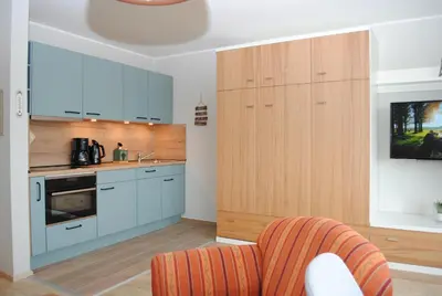 Küche/Küchenzeile in der Unterkunft Haus Hanseatic, Wohnung 512