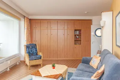 Ein Sitzbereich in der Unterkunft Haus Hanseatic, Wohnung 506