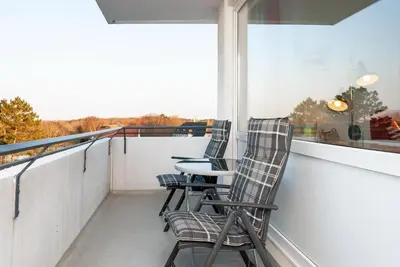 Ein Balkon oder eine Terrasse in der Unterkunft Haus Hanseatic, Wohnung 412