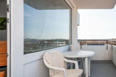 Ein Balkon oder eine Terrasse in der Unterkunft Haus Hanseatic, Wohnung 603