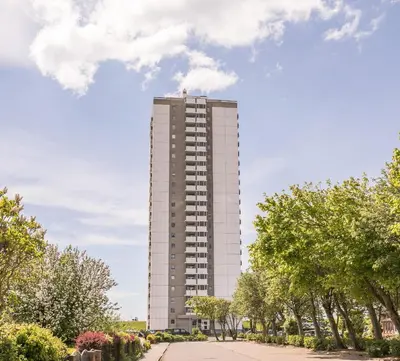 Das Gebäude in dem sich die Ferienwohnung befindet