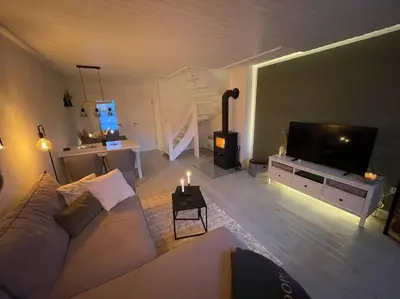 TV/Unterhaltungsangebot in der Unterkunft Nordseetraum - Ferienhaus Wolke