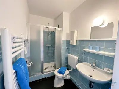 Ein Badezimmer in der Unterkunft Haus Oceanic Döse Wohnung 5