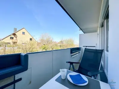 Ein Balkon oder eine Terrasse in der Unterkunft Haus Oceanic Döse Wohnung 5