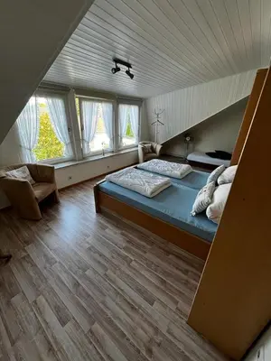 Ein Bett oder Betten in einem Zimmer der Unterkunft Schwiemann