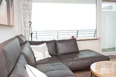 Ein Sitzbereich in der Unterkunft Haus Hanseatic, Wohnung 801