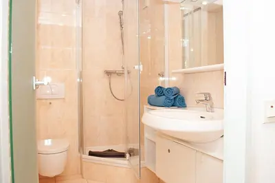 Ein Badezimmer in der Unterkunft Haus Hanseatic, Wohnung 801