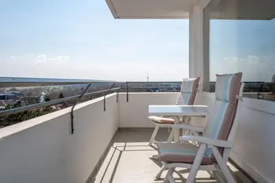 Ein Balkon oder eine Terrasse in der Unterkunft Haus Hanseatic, Wohnung 712