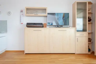 Küche/Küchenzeile in der Unterkunft Haus Hanseatic, Wohnung 712