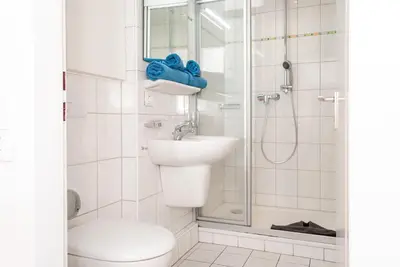 Ein Badezimmer in der Unterkunft Haus Hanseatic, Wohnung 712