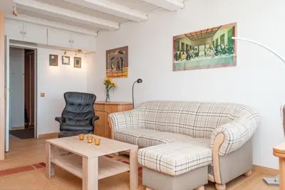 Ein Sitzbereich in der Unterkunft Haus Hanseatic, Wohnung 802