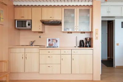 Küche/Küchenzeile in der Unterkunft Haus Hanseatic, Wohnung 802