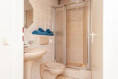 Ein Badezimmer in der Unterkunft Haus Hanseatic, Wohnung 802