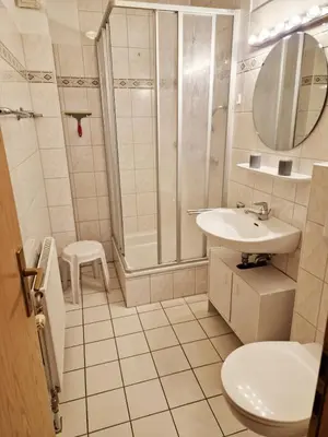 Ein Badezimmer in der Unterkunft Steuermann