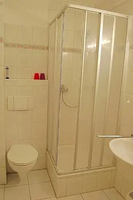 Ein Badezimmer in der Unterkunft Seepferdchen